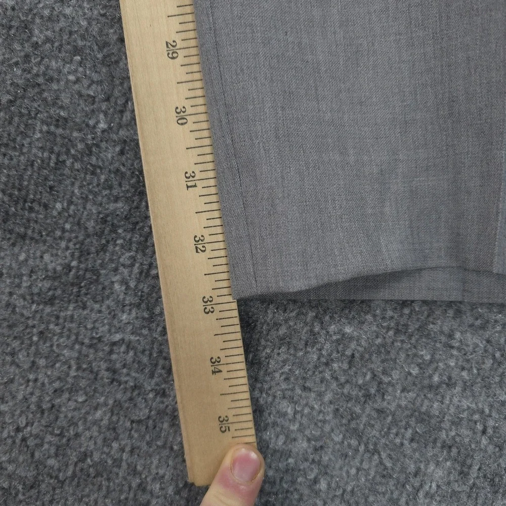 Hugo Boss Pants Mens 38x33 Gray Cagan 100% Virgin‎ Wool Dress Slacks Business